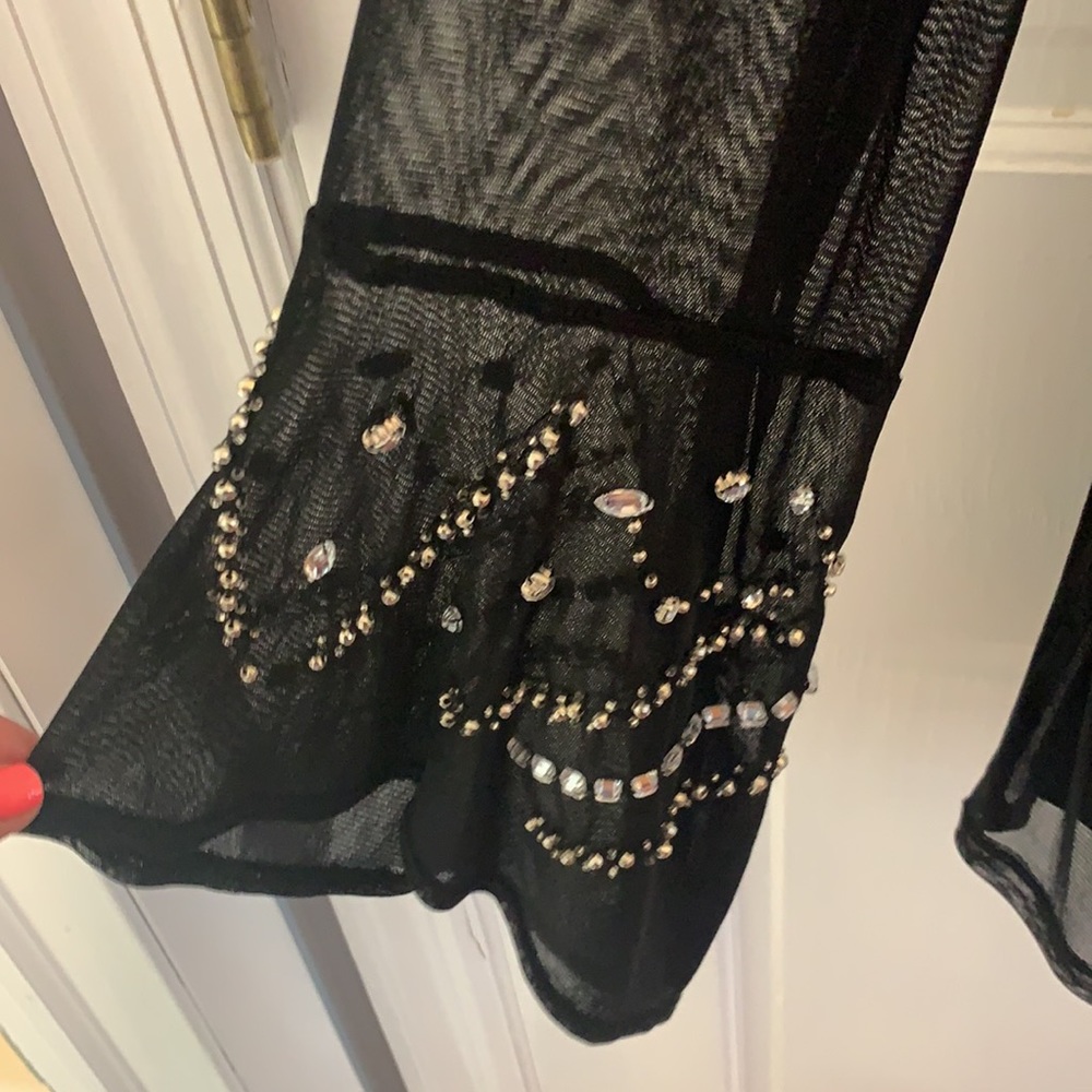 Black sheer top - Picture 2 of 4